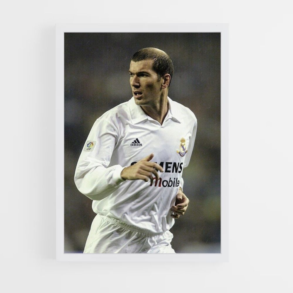 Pôster Zidane Branco