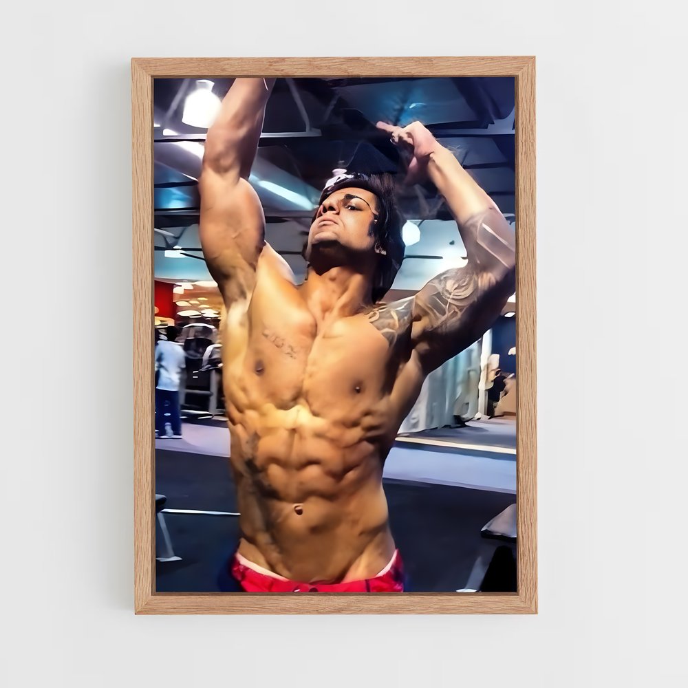 zyzz-2 cadre Bois clair