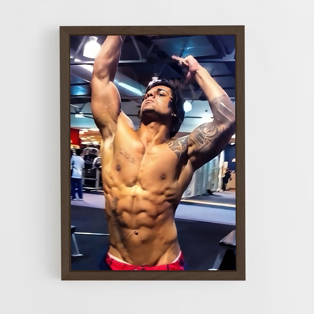 zyzz-2 cadre Bois foncé