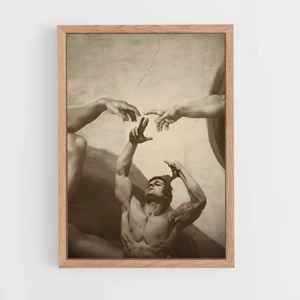 zyzz-3 cadre Bois clair